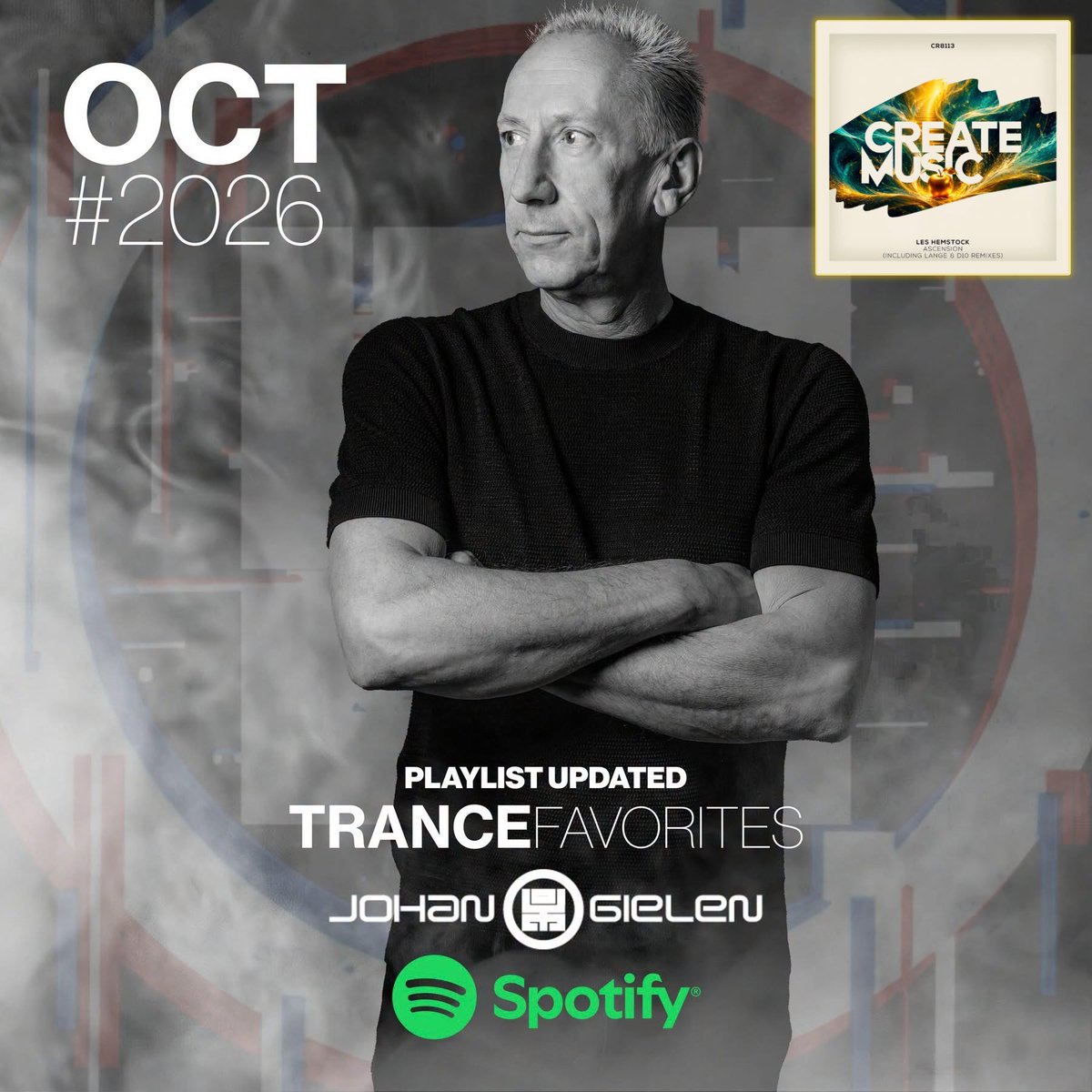 DJ_D10's tweet photo. Thank you to @johan_gielen for supporting @LesHemstock - Ascension (D10 Remix) on his October @Spotify playlist.

https://t.co/AyqLSqy06P

#hardtrance #hardtrancemusic #trance #ascension #enya https://t.co/hsyrLk1ZLW