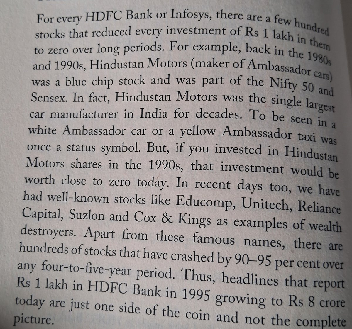 DavinnderSingh's tweet photo. Profit is always Made when you EXIT  until then its Not your Money.

:Never get trapped in such stories as if 100 stocks started only 1 will perform as below.

1/100 is your probability of picking correct ,
Then biggest challenge is will you hold for 20 years ? https://t.co/s0ycpuksXe