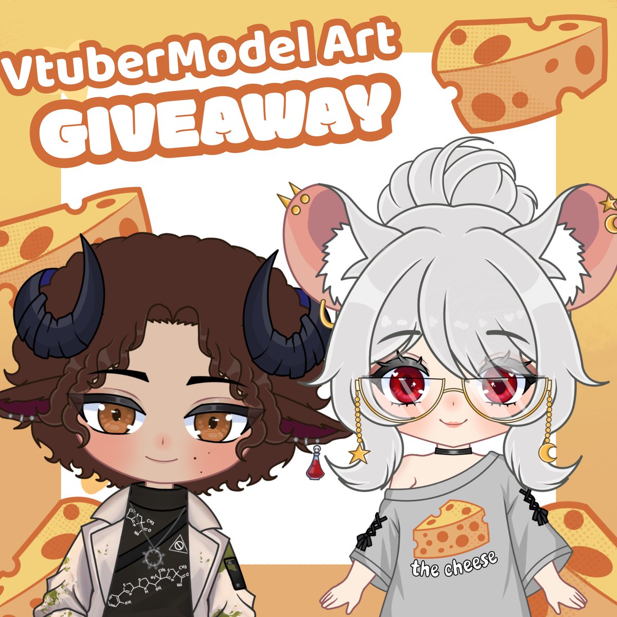 NightLexiVT's tweet photo. I will be doing a giveaway there will be 2 winners! 

🧀 First place -fully body chibi model + stinger 

🧀 second place- fully body chibi model 

🧡How to join🧡

💛Follow
🧡retweet 
💛Comment down your OC

🧀Ends October 31 

#Vtubermodel #VtuberEN #Vtubers #Vtuber https://t.co/msUfNhQqIu