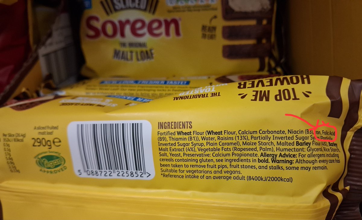 A1an_M's tweet photo. Soreen was developed by Danish-born John Rahbek Sorenson about 100 years ago at his Manchester bakery.
The original recipe is a secret, but I'm sure it didn't contain any unnecessary and potentially harmful medicine.
But the 2026 recipe must, by law.
Down with this sort of thing. https://t.co/BGqcBqcEB5