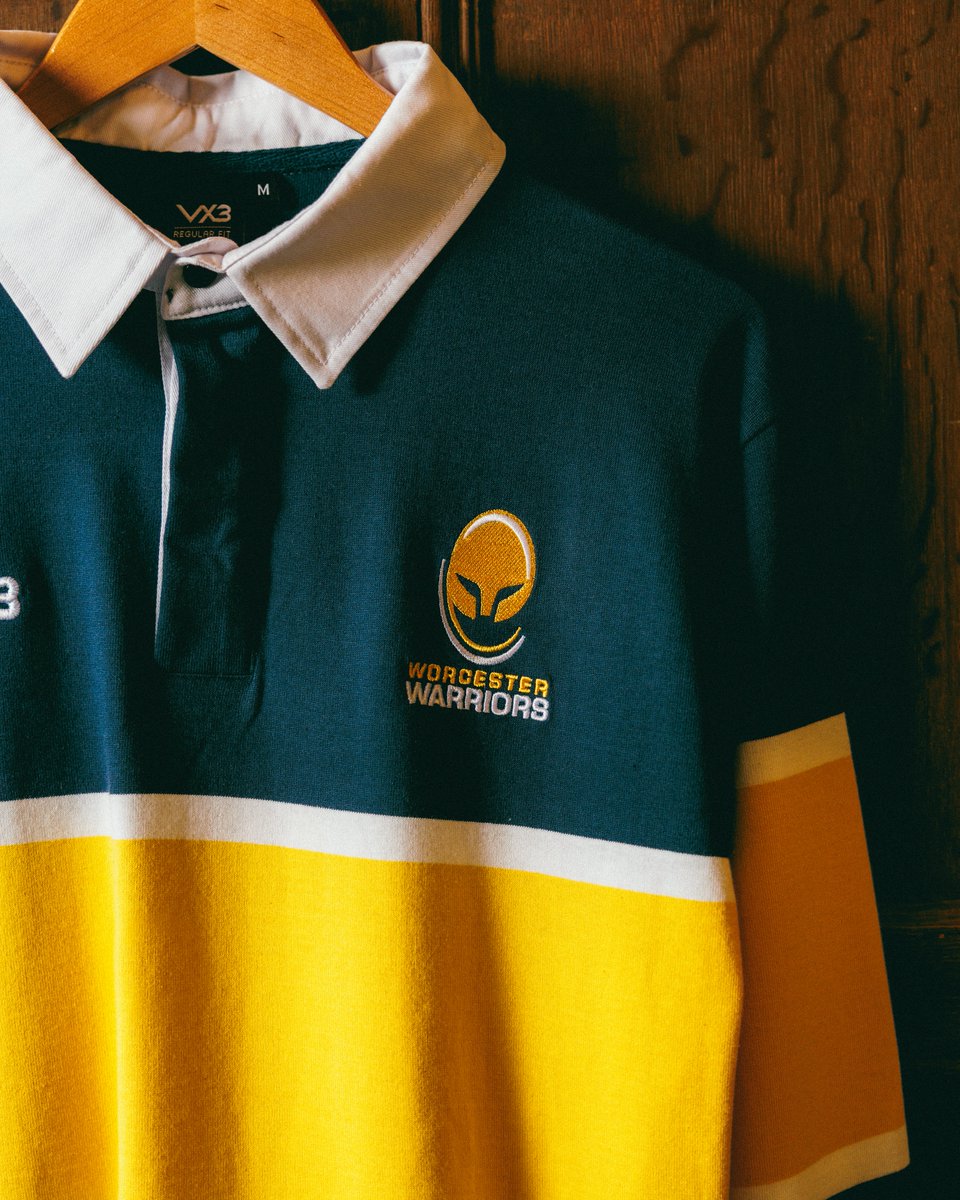 VX3apparel's tweet photo. Old school never looked so good.

Vintage inspired, heritage driven. The @WorcsWarriors  Cotton Shirt returns for the first time since 2019.
---
Available online now: https://t.co/VzKlzb94xK
---
#VX3 | #WorcesterWarriors | #EquippedToConquer | #COYW https://t.co/FQxpRTxm44