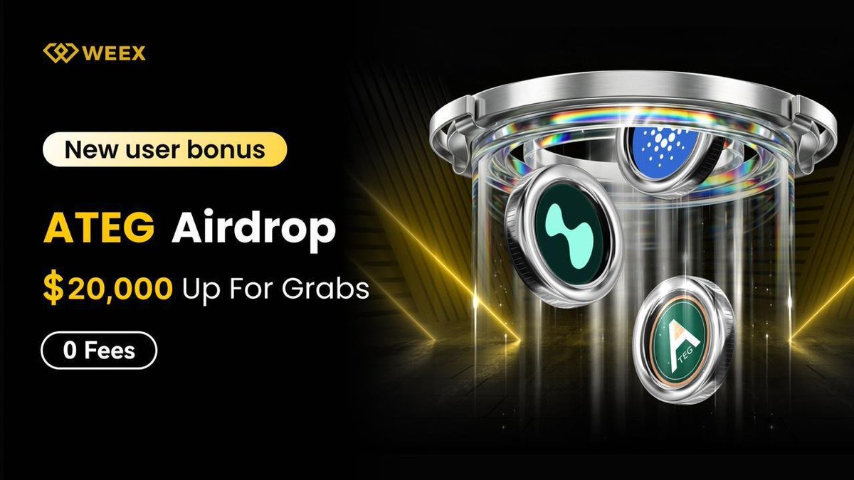 AminuCryptoLabs's tweet photo. 🔥 New Users Only | Share 20,000 USDT in Airdrop Rewards!
📅 Oct 7, 18:00 – Oct 14, 18:00 (UTC+8)

About ATEG Capital
ATEG.DV is an Ethereum-based Hybrid Stability Token issued by ATEG Capital FlexCo. It supports an ecosystem focused on affordable housing, real-world utility, community rewards, and long-term value development.

Limited-time rewards for new users are here!

 💰 Deposit ≥100 USDT, get 5 USDT
 🎁 Complete your first spot trade, get another 5 USDT
 ⚡ Enjoy 0-fee trading now

Complete the first deposit task, then trade any amount of ATEG / HYPE / ADA to unlock your trading reward!

👉 Join now:https://t.co/wpPcVurpNt

🗣 Friend can join: https://t.co/01Qyur7yTb