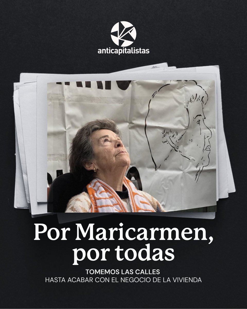 anticapi_'s tweet photo. ⚫ La muerte de Maricarmen no será en vano.

Tomaremos las calles hasta acabar con el negocio de la vivienda. https://t.co/GEqH8dbzq5