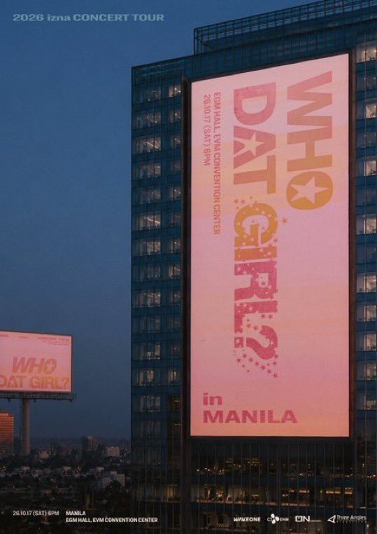 jane_ngun's tweet photo. 💎 2026 izna CONCERT TOUR 〈WHO DAT GIRL?〉 IN MANILA 💎
📅 日時：
 * 2026年10月17日(土) 18:00 開演
📍 会場：EGM HALL, EVM CONVENTION CENTER（マニラ / フィリピン）
🎟️ 料金：価格お問い合わせ（iznaによるマニラ公演の代行予約を受付中！）
👤 Artist & Organizer：
 * izna (이즈나)
 * 主催：WAKEONE / CJ ENM / THEBLACKLABEL / Three Angles Production ほか
━━━━━━━━━━━━━━━━━━
✨ 取扱座席・案内ガイド
 * 話題のグローバルガールズグループ izna によるコンサートツアー『2026 izna CONCERT TOUR 〈WHO DAT GIRL?〉 IN MANILA』EGMホール（EVMコンベンションセンター）公演をフルサポート
 * ステージ前方フロア良席から見やすい指定席まで完全網羅
 * マニラ現地でのスムーズなチケット確保＆入場サポートを実施
   ━━━━━━━━━━━━━━━━━━
⚠️ ごご購入の意思が確定し、お支払いおよびチケット確保が可能な段階になってからDMください（希望席種・エリア / 枚数 / ご予算を明記）。
#izna #이즈나 #WHODATGIRL #EVMConventionCenter #マニラ公演 #フィリピン公演 #海外コン代行 #マニラチケット #コンサート代行 #チケット代行 #티켓대행 #代理チケッティング #チケッティング代行 #チケット譲 #양도 #WTS #WTE #KPOPチケット