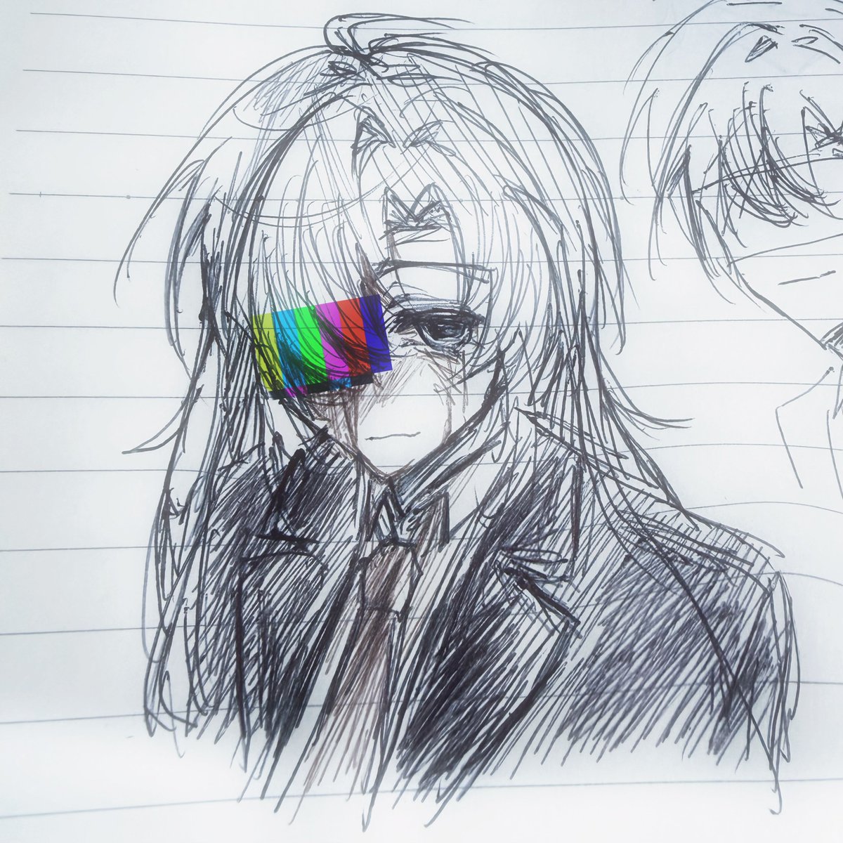 shi6yugamu's tweet photo. 这期是我定制的战损ida，依旧高数课画的（）
#idaios https://t.co/HcHQF99F7S