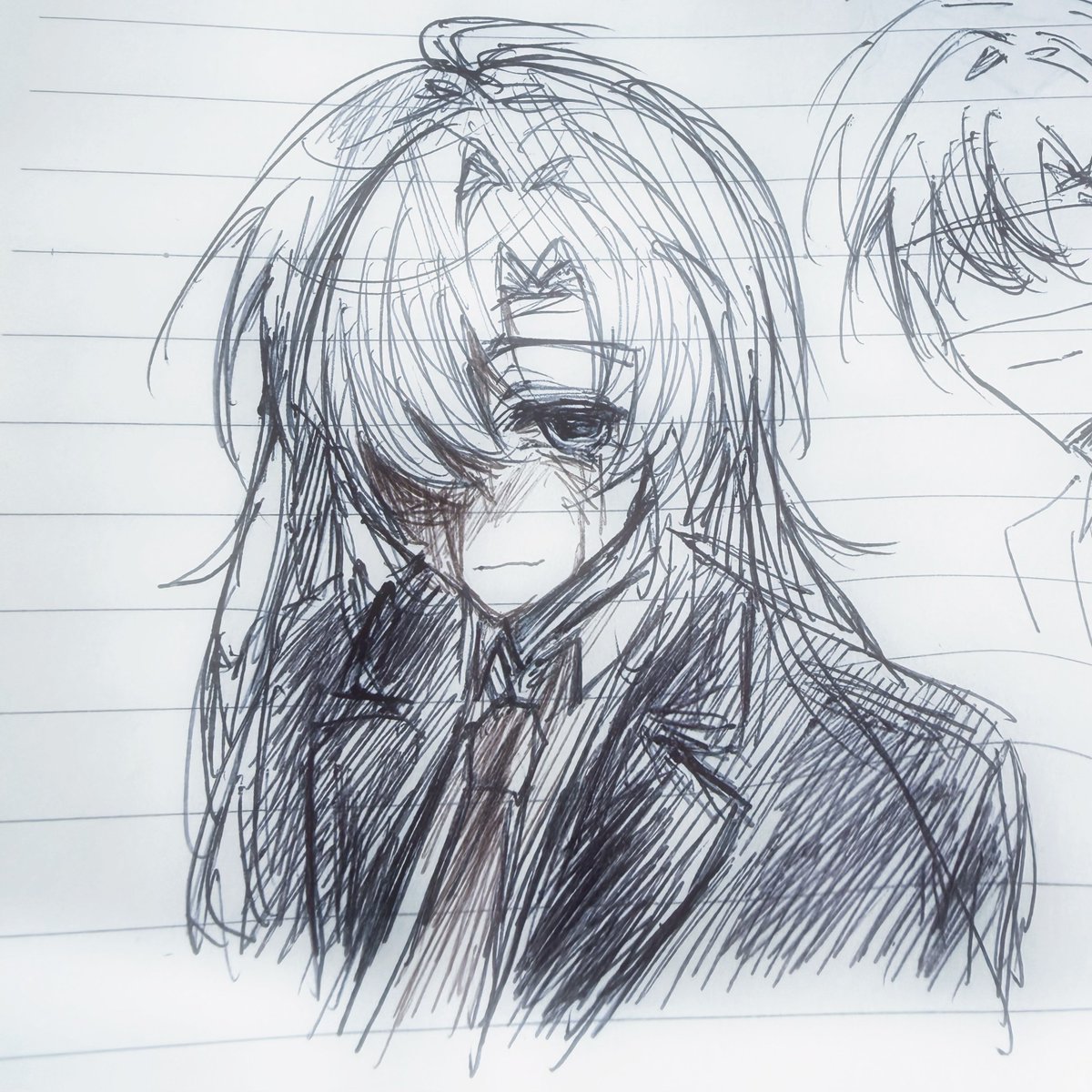 shi6yugamu's tweet photo. 这期是我定制的战损ida，依旧高数课画的（）
#idaios https://t.co/HcHQF99F7S