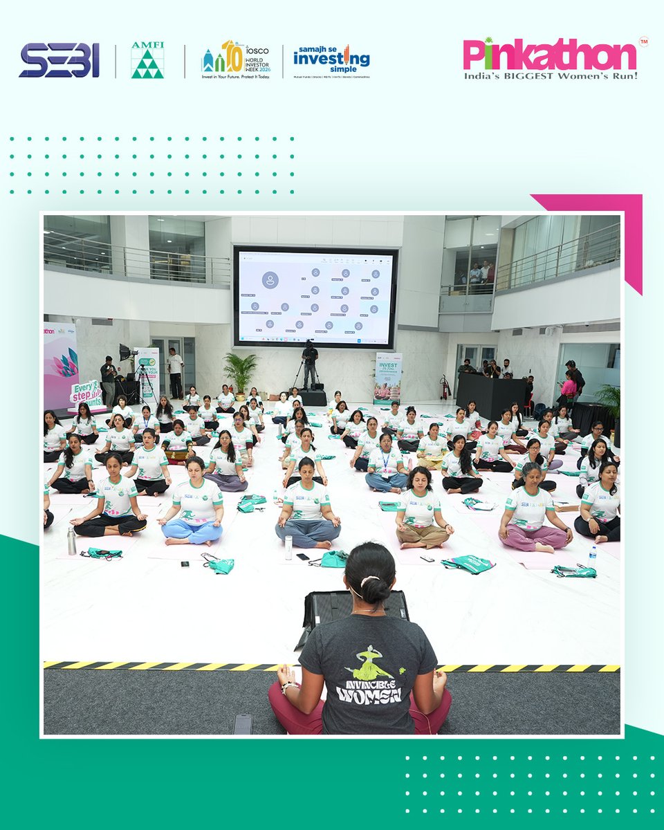 MFSahiHai's tweet photo. On 8th October, 2100+ women across 30+ cities came together for Every Step Counts where they connected financial well-being and physical well-being through conversations, movement, participation and a whole lot of energy
#EveryStepCounts #WorldInvestorWeek #SEBI #AMFI #Pinkathon https://t.co/8VAWMB4ApN