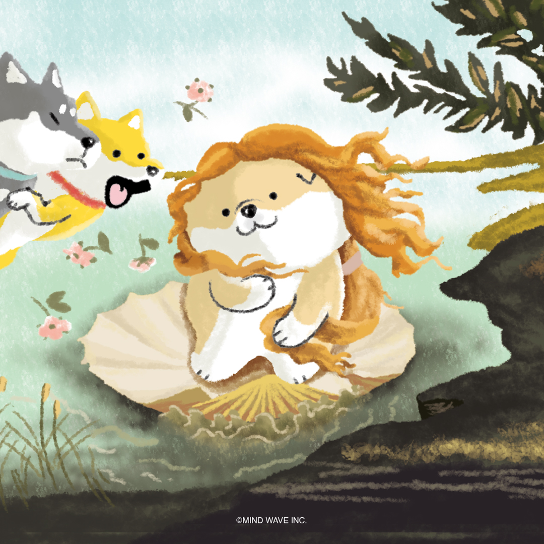 shibanban_mw's tweet photo. むちころヴィーナスの誕生でしゅ✨

#しばんばん #名画 #柴犬 https://t.co/LjnLo1a5VP