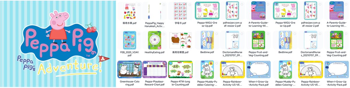 Fz_Mawu's tweet photo. Peppa Pig 小猪佩奇1-10季 中英文视频1080P+配套音频+大电影+精读+台词本+绘本+授课视频+台粤俄语版+儿歌+作业纸+涂色卡

度盘
链接:https://t.co/VCeB8nemX1 
提取码:xjxo
复制这段内容打开「百度网盘APP 即可获取」 https://t.co/4mFAZtx7qD