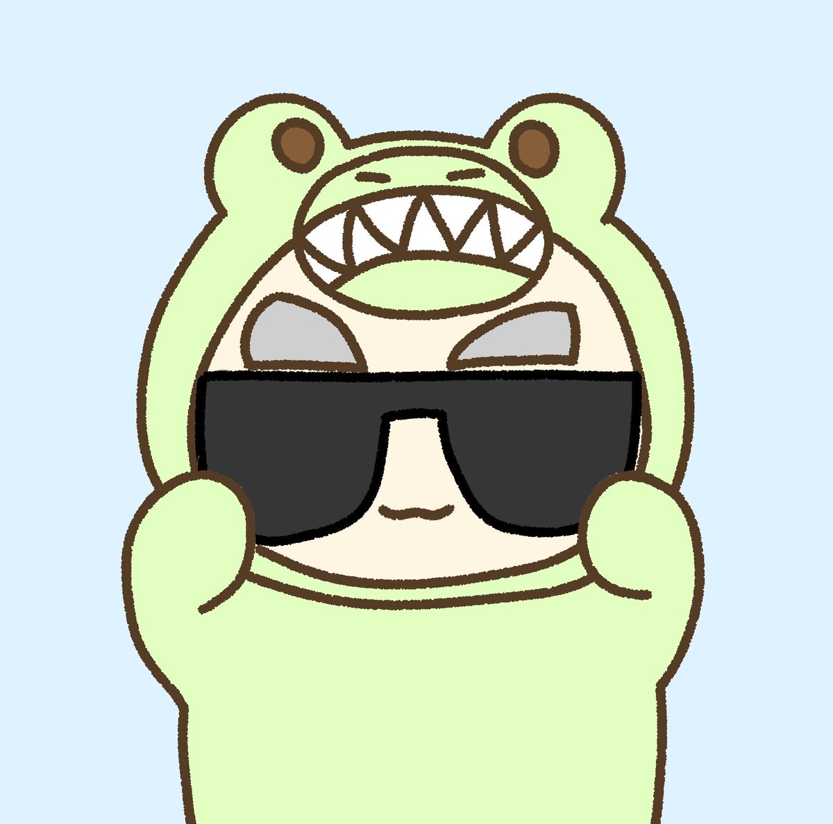 kana_geemuzuki's tweet photo. サングラスわにゃ🕶️🐊 https://t.co/sAs7LNMaRM