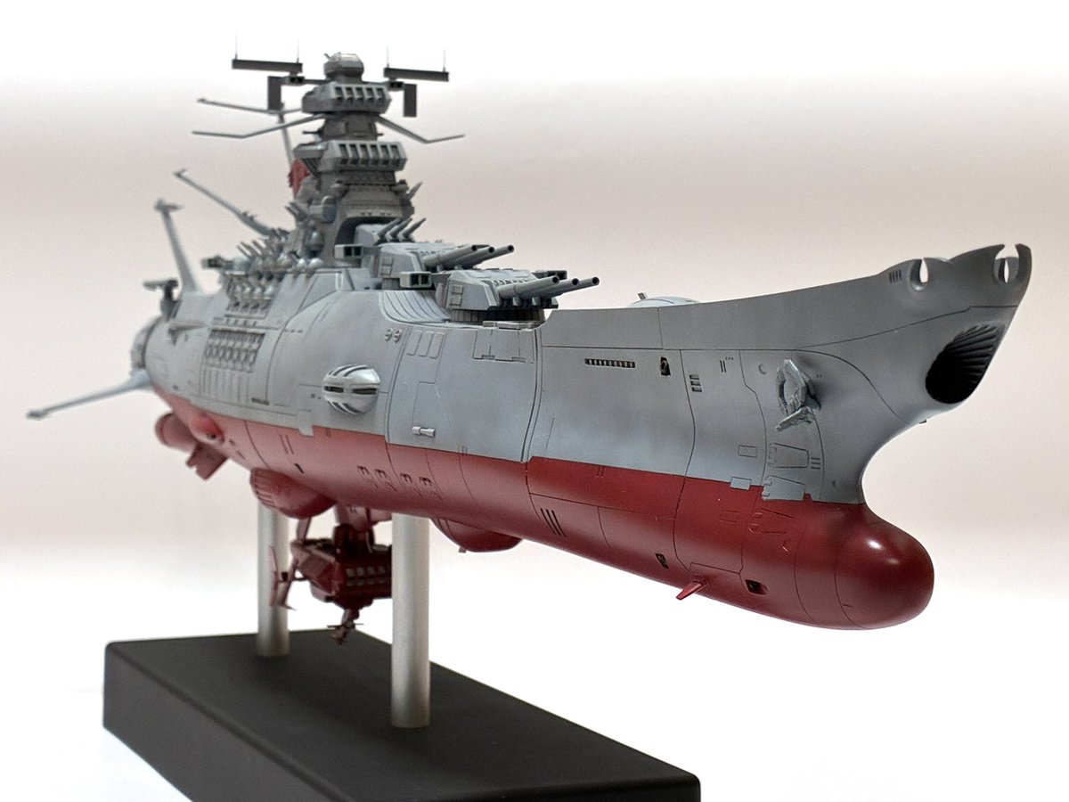 wizard03_765's tweet photo. 1/500 宇宙戦艦ヤマト

宇宙戦艦ヤマト√2199の話題で盛り上がっているので…
15年前に製作したもの。実写版ヤマトを参考にディテール追加。塗装は現用艦風にしてウェザリングはスケール感損なわないように控えめに。
今ならもっとカッコよく作れる？(^^)

#宇宙戦艦ヤマト https://t.co/U8t6njdX2I