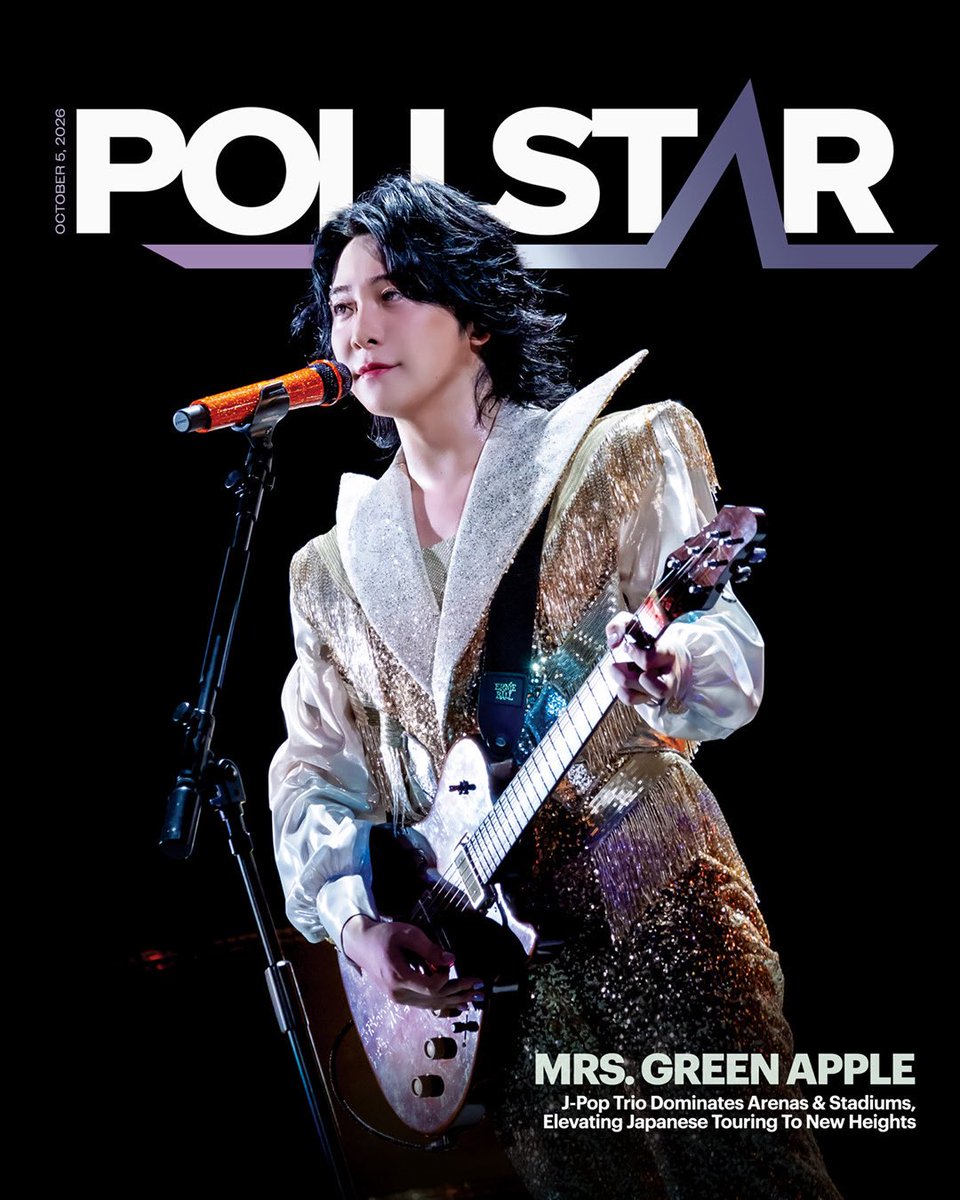 AORINGOHUZIN's tweet photo. 【NEWS】
⁡
Mrs. GREEN APPLEがPollstarに掲載されました！🍏
⁡
今回の記事では、スタジアムライブの模様をはじめ、ライブパフォーマンスに対するクリエイティブなアプローチや、3人のメンバーの絆について、メンバー自身のコメントを交えながら深く掘り下げています。
⁡
🔽詳しくはこちらから
https://t.co/8kEwckxKRo
⁡
#MrsGREENAPPLE 
#ゼンジン未到とイミュータブル
#Pollstar