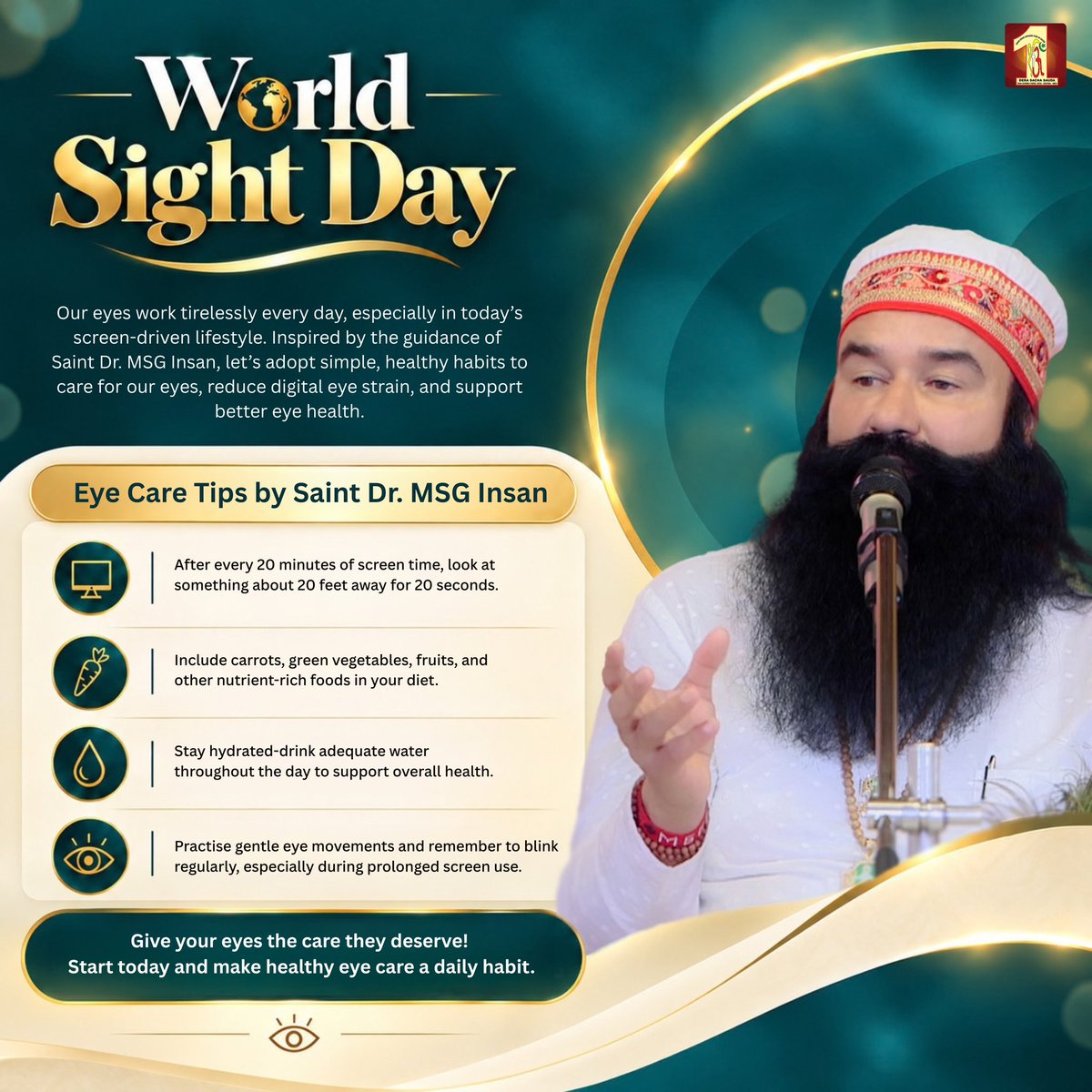DSSNewsUpdates's tweet photo. Every eye holds a dream. Every vision tells a story. Every story deserves to be seen.👁️

From a child's first glimpse of the world to the familiar faces that bring us comfort, our eyes connect us to life's most beautiful moments.
This #WorldSightDay2026, let's look beyond what we see and recognise the importance of protecting the gift of sight.

#EveryStoryCounts #LoveYourEyes #WorldSightDay #EyeCare #HealthyVision #EyeHealthMatters #VisionForEveryone #ProtectYourEyes