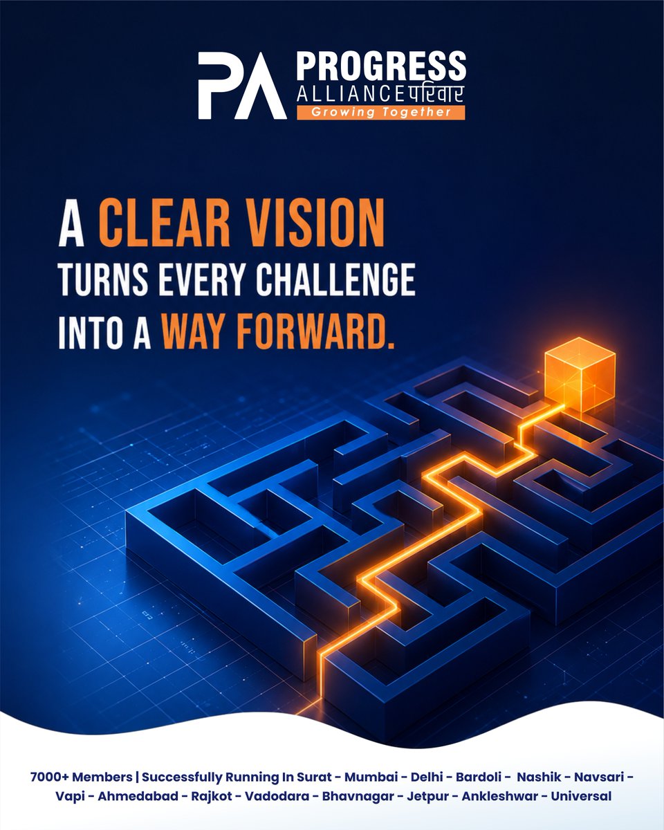 ProgressAllianc's tweet photo. A clear vision doesn’t remove challenges — it shows the way through them. ✨ At Progress Alliance, we grow together by turning obstacles into opportunities and building a stronger path toward success. 🚀 #ProgressAlliance #GrowingTogether #ClearVision #WayForward https://t.co/OA1obzdYpe