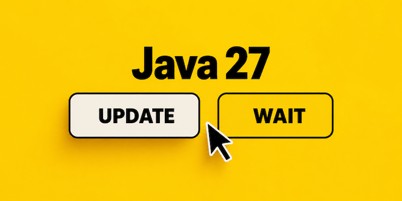 jaxcon's tweet photo. ☕ #Java27: Update oder auf LTS warten?

Weniger Speicherverbrauch, neue TLS-Sicherheit und G1 als Default. @sippsack erklärt, was das Release bringt und wann sich der Wechsel lohnt.

🔗 https://t.co/hbBLIb7xow

#jaxcon https://t.co/V90kEWj7df