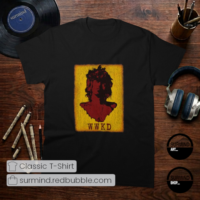 surmindshop's tweet photo. What would Keef do? 🎸⚡️
Channel true rock attitude with this Keith Richards oversized tee featuring "WWKD". Crimson portrait on a distressed yellow poster layout.
Shop: https://t.co/XTZHFfEprU
#KeithRichards #WWKD #RollingStones #ClassicRock #Redbubble #Surmind https://t.co/pELIixvOiI