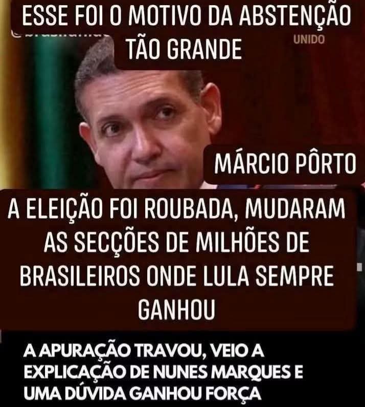 hanan_farah's tweet photo. FRAUDE NO PRIMEIRO TURNO: 
*MUDANÇAS DE LOCAIS DE MILHARES DE SECÇÕES, "ÀS VÉSPERAS DA VOTAÇÃO".
*APURAÇÃO DOS VOTOS A PASSOS DE TARTARUGAS; CHEGANDO A TRAVAR EM 
VÁRIOS MOMENTOS. ESTA ESTÁ SENDO A ELEIÇÃO MAIS SUJA QUE LULA JÁ DISPUTOU;
COM A PRESIDÊNCIA DO TSE NAS MÃOS DE https://t.co/VasFGEPkuW