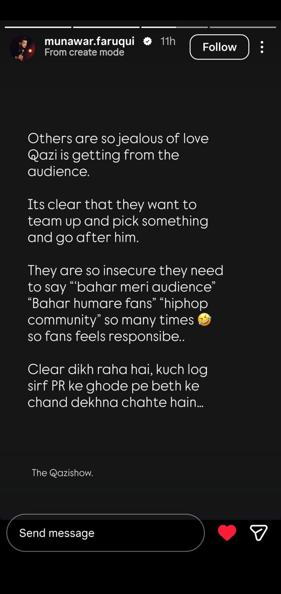 RealJaadugar's tweet photo. Two Big Name In Support of #QaziTouqeer ❤️🔥🙀

1. #MunawarFaruqui
2. #EmiwayBantai 

Audiance Sab Dekh rahi He Btw 🙂‍↔️

Boleto Khel Khatam 🤙🏻🔥

#BiggBoss20 #BB20 https://t.co/0MdJbRcatz