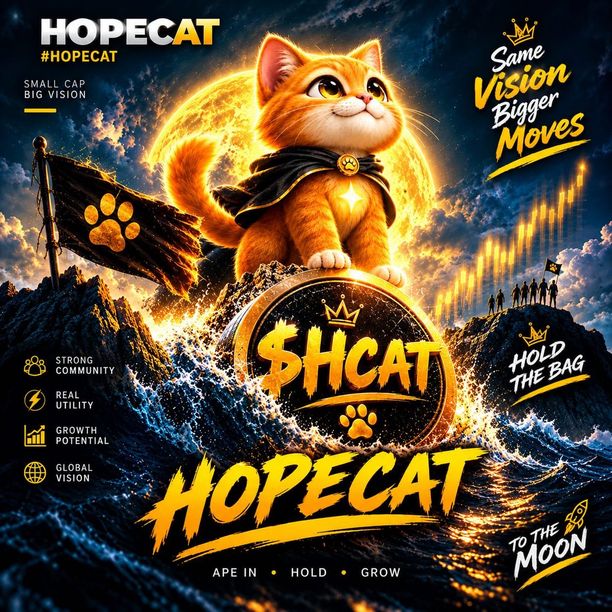 VictorMondayqst's tweet photo. @H0PECAT Hopecat will restore all you have lost in crypto. Buy and hold💯💯💯💯💯💯💯 https://t.co/UE2YufwHWi