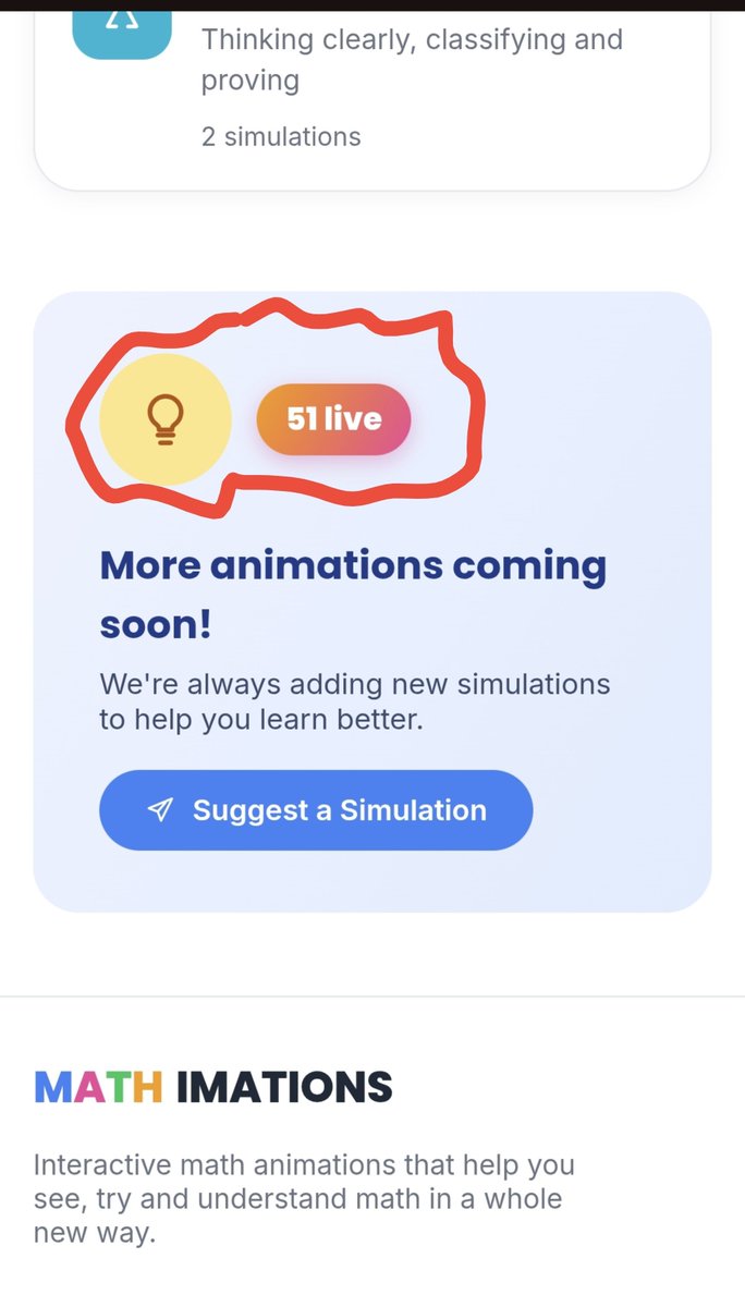 socialoma220's tweet photo. 51 MATHIMATIONS ARE NOW LIVE!!!! THE GOAL IS 150 BEFORE OCTOBER ENDS (SO HELP ME GOD!)
If you are a #mathtutor or #mathlover, then #Mathimations is the tool for youu‼️ https://t.co/InAOd6qcrN