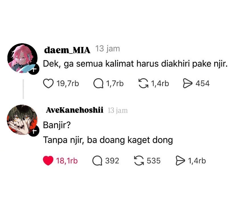 zipzlypzip's tweet photo. mas kalau nimpa dipikir mas😹 https://t.co/0wFMaOd3RA