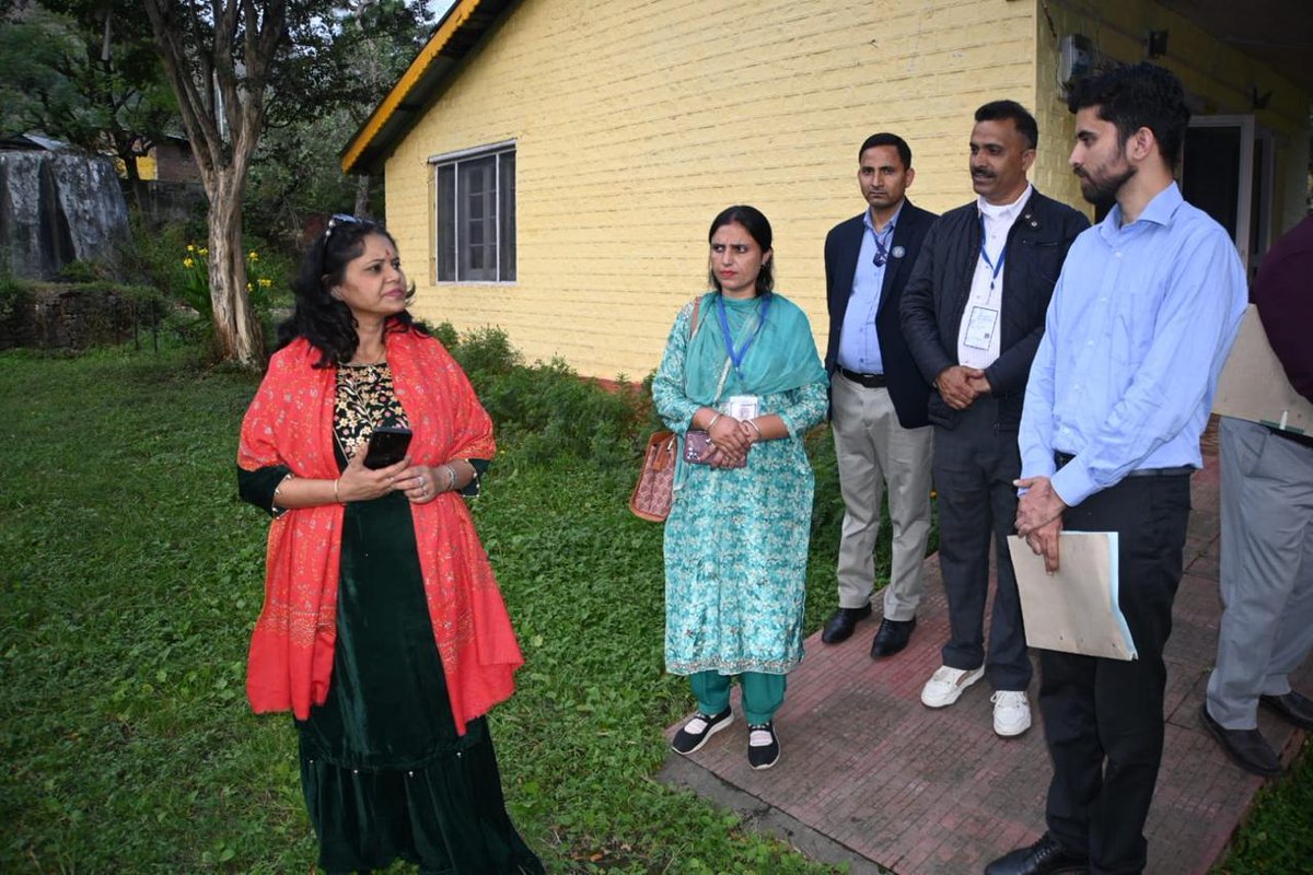 hpelection's tweet photo. Chief Electoral Officer, Himachal Pradesh, Ms. Nandita Gupta, IAS, visited Sub-Tehsil Sahoo of #Chamba Assembly Constituency and inspected Polling Stations Padhar-I and Padhar-II on 7 October 2026. https://t.co/6BLqnlymqi