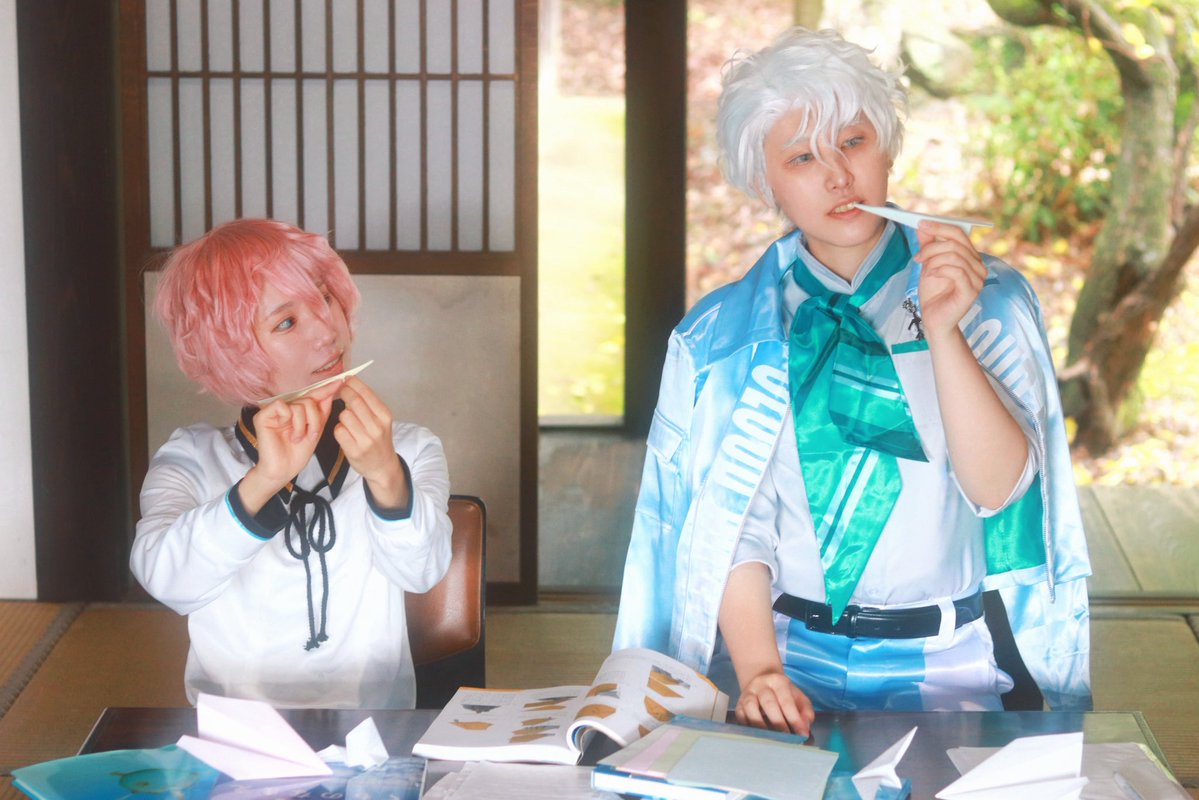 sushinetashake2's tweet photo. 【Cosplay】刀剣乱舞

秋田さんは物知りですね

秋田藤四郎:@noo__g11 
雲生:しゃけ
Photo:@yuusann00 https://t.co/frMqtqhaS9