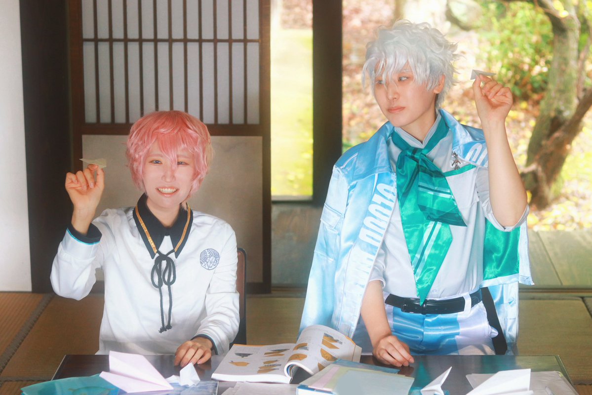 sushinetashake2's tweet photo. 【Cosplay】刀剣乱舞

秋田さんは物知りですね

秋田藤四郎:@noo__g11 
雲生:しゃけ
Photo:@yuusann00 https://t.co/frMqtqhaS9