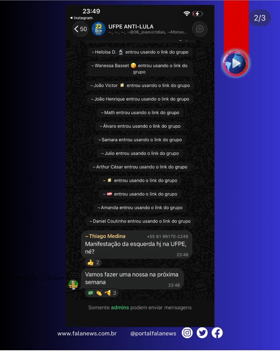 AnittaCrewBR's tweet photo. O deputado federal “Thiago Medina (PL)” estava no grupo que articulou o ataque a UFPE. https://t.co/fK8yHIn9oX