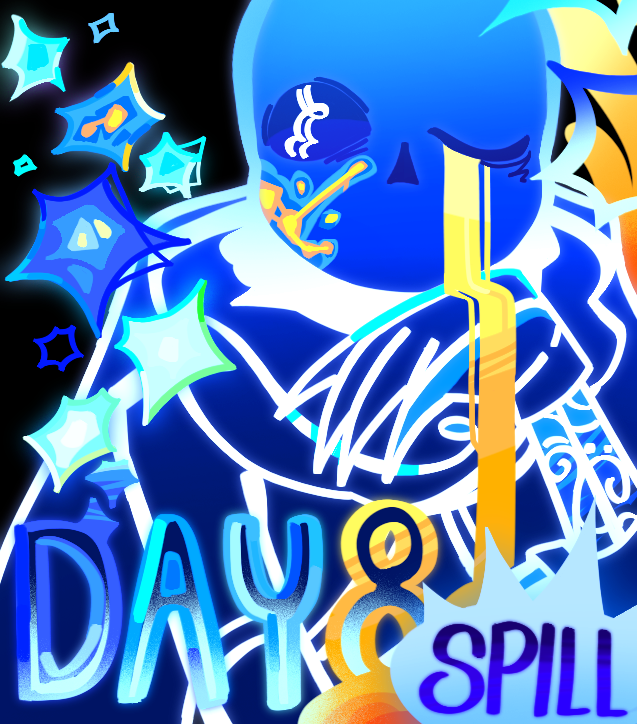 Byunggyun_'s tweet photo. #inktobertale2026 #inksans
Day 8- Spill✨ https://t.co/56sS4UYabJ