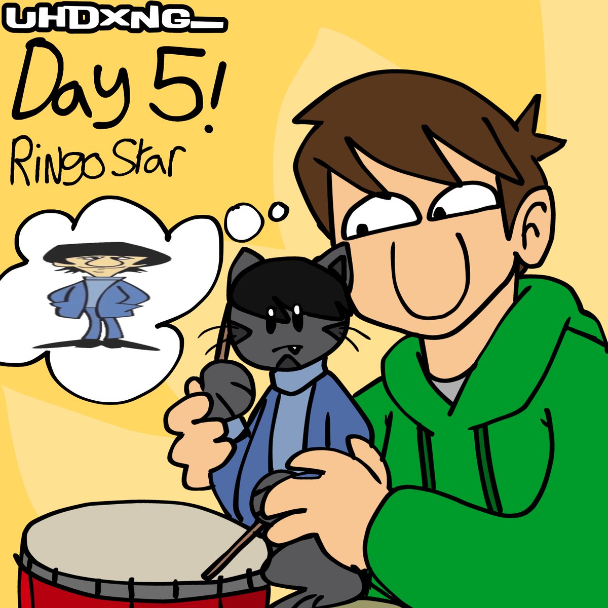 SamromitOMG's tweet photo. Art drop!

(and the stuff I did for eddtober lol) 

#coyotevsacme #WileeECoyote #eddtober2026 #samandmax #eddsworld #beatles https://t.co/PUmQUTH43J