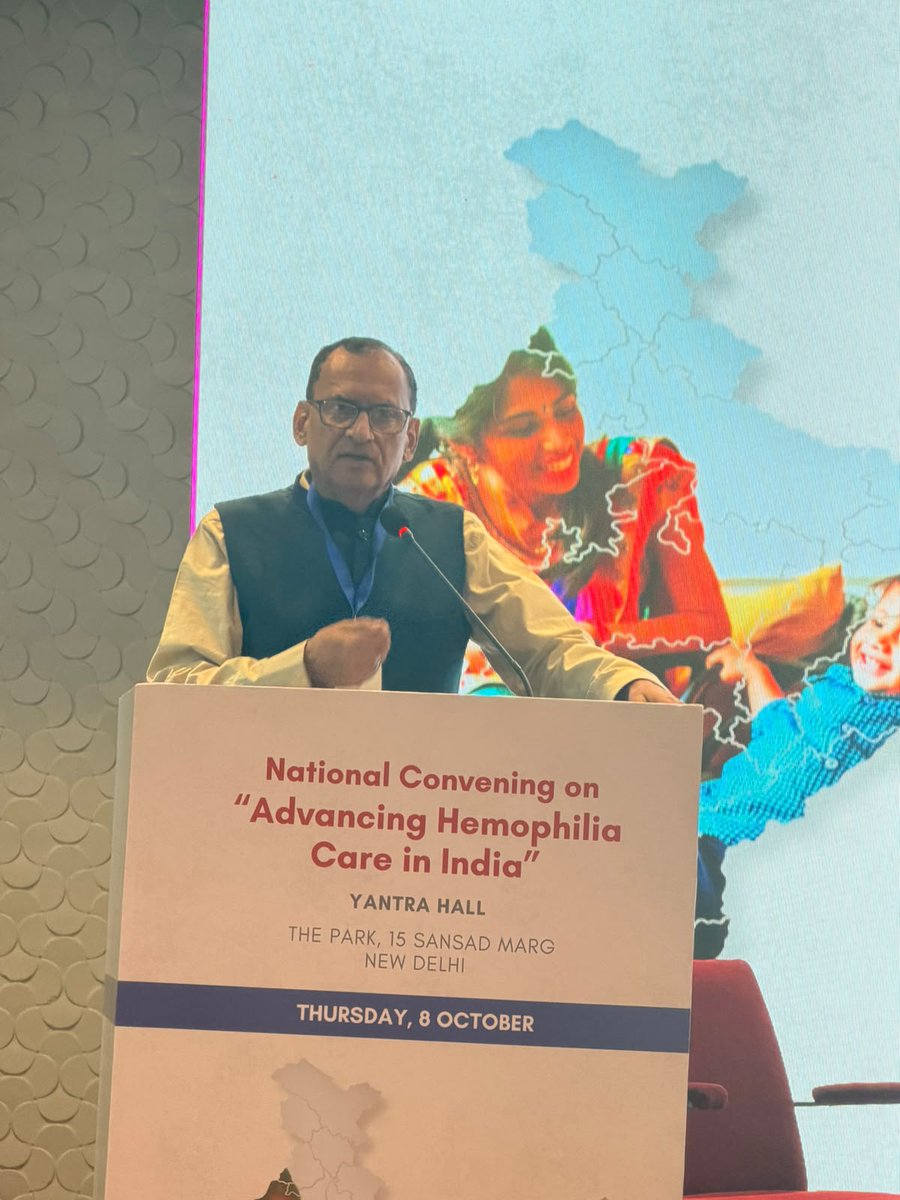 naveenthacker's tweet photo. Honoured to participate in the National Convening on Advancing Hemophilia Care in India, New Delhi, 8 October 2026. 
An important platform for experts, policymakers, and patient representatives to collaborate and advance hemophilia care in India.

#HemophiliaCare #HealthForAll https://t.co/xJx2ONzsOw