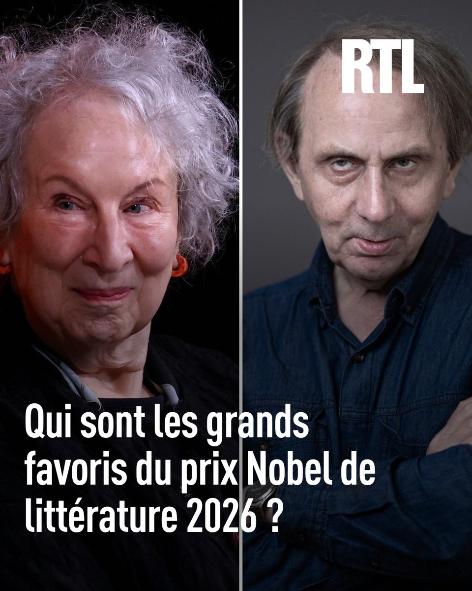 RTLFrance's tweet photo. Anne Carson, Michel Houellebecq, Margaret Atwood... Qui va remporter le prix ? ➡️ https://t.co/wtz4617sM1 https://t.co/eaukWLhAGd
