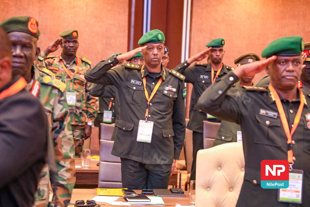 francis_isano's tweet photo. Moments from the final day of the inaugural Conference of African Defence Chiefs on Military Operations Other Than War underway at Speke Resort Conference Centre, Munyonyo.

#NBSUpdates https://t.co/fI2fwZns2i