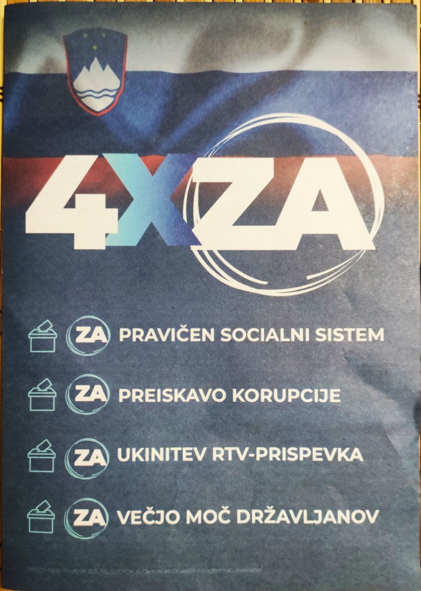 MetkaZevnik's tweet photo. Na referendumih 4xZA

💖 Da bo sedanja Vlada potegnila voz iz skorumpirane 🇸🇮 kloake in sprege skrajnih levičarjev s kvazi nevladniki! 

💖Čutim  se dolžno glasovati in boriti za dostojno prihodnost svojih vnukov! https://t.co/OxZhOdDz3u