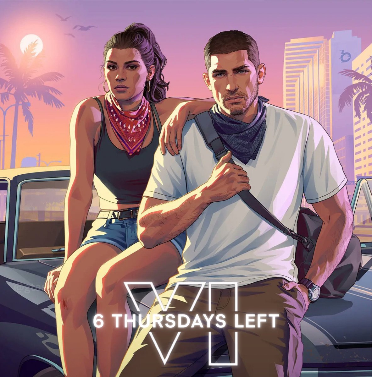 gtasix_'s tweet photo. GTA 6 is officially 6 Thursdays out from launch. https://t.co/c8lkD9nmk1