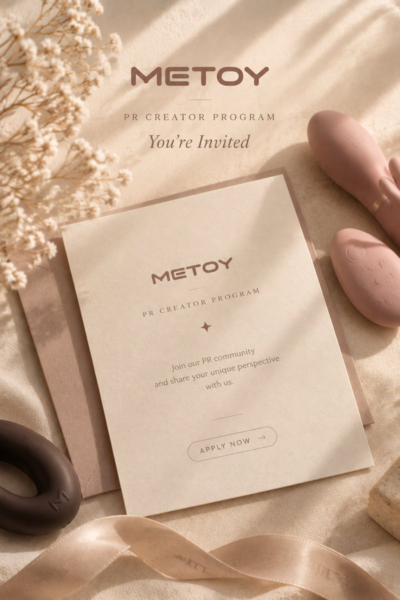 MeToy_prteam's tweet photo. You’re invited. ✉️

Join the Metoy PR Creator Program.
Create. Share. Connect.
#Metoy https://t.co/RGPd4S1kTk