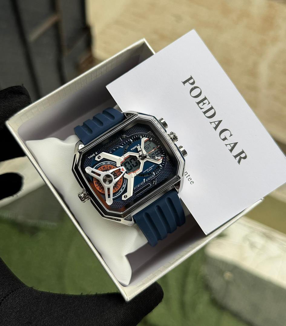Thoyruqwatches's tweet photo. ⌚️ POEDAGAR Sport Watch
✨ Bold luxury design
⏱️ Chronograph &amp;dual-time display
🔢 Digital + analogue display
💧 Water-resistant
💎 Durable metal case
🧤 Premium silicone strap
🎨 Multiple colours
💰 ₦30,000
🏪 Shop pickup available
🚚 Nationwide delivery 🇳🇬 https://t.co/FMumXj1vhT