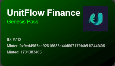 UnitFlowFinance's tweet photo. UNITFLOW FINANCE — GENESIS PASS PRICE UPDATE

The Genesis Pass mint price stays at $1 for the next 7 days.

After that, the mint price adjusts to $3.

Mint before the change:
https://t.co/x5FDRuDUw8 https://t.co/fM0QSGuoO5