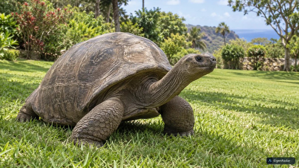 eigenradar's tweet photo. What can a 194-year-old tortoise teach us about longevity?

A new study in Science Advances reveals unusually stable gene regulation linked to mitochondrial function in Jonathan, the world's oldest known living land animal.

The findings may offer clues to extreme longevity, though a causal link remains unproven.

https://t.co/HdHg93speR