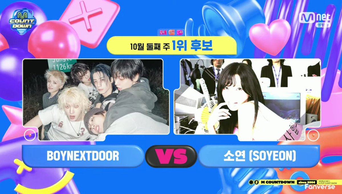 btchartdata's tweet photo. .@BOYNEXTDOOR_twt's ‘ANIMAL’ nominated for 1st place on today's MCountdown! 🏆

🗳️ Live-voting starts now via Mnet Plus app! 

✅ 5 votes per account, per device
✅ Use multiple accounts and devices

🚨 We need to win the LIVE VOTING with a BIG GAP (90%) 🚨 https://t.co/m9pj7S0Oru