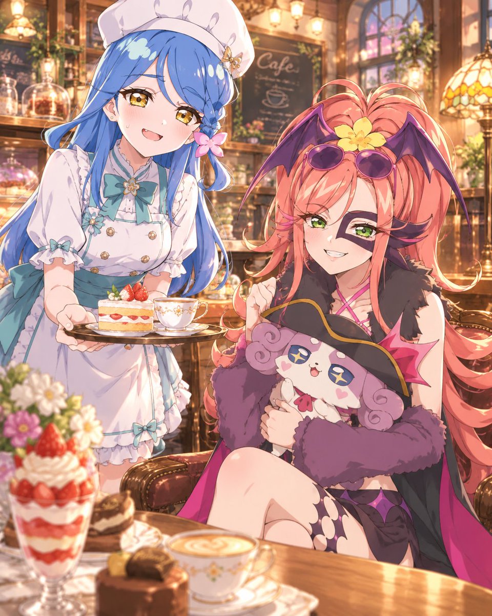 shirako_kuon's tweet photo. 千客万来…。
 #帆羽くれあ  #アゲセーヌ 
 #名探偵プリキュア  #AIイラスト 
 #ChatGPT https://t.co/8Mu3OHLhdY