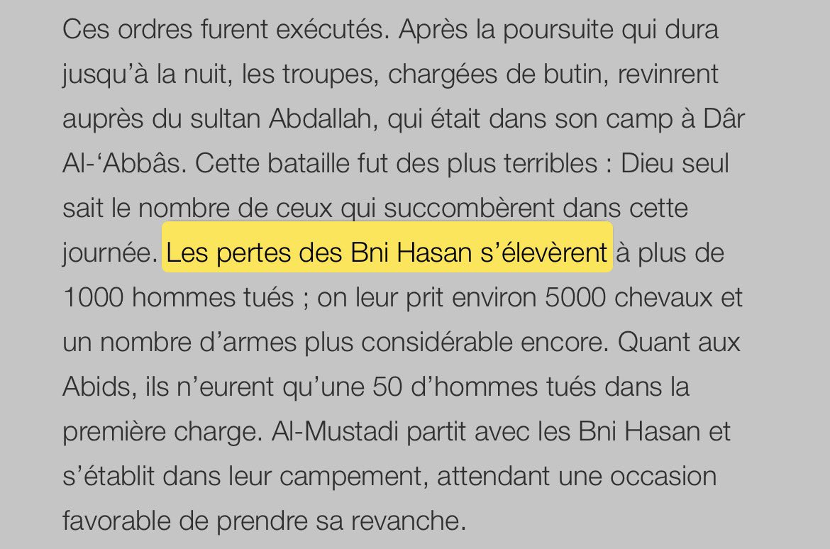 Sahelian221's tweet photo. Al-Zayyānī records serious fighting between the Bni Hassan and the Abid al-Bukhari. The former bringing 10k soldiers, yet, defeated. Subsequently, the Abids campaigned against them, the Bni Hassan camp (women, children) was pillaged, although they soon submitted and got pardoned. https://t.co/KvCcnqu32f