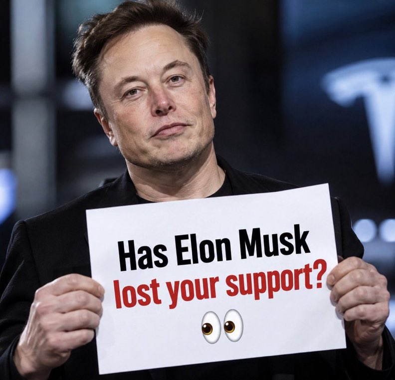 prosdeejnr's tweet photo. Be honest 👇

Are you still supporting Elon Musk?

🅰️ Yes, absolutely 🚀
🅱️ No, not anymore https://t.co/hAc38h1tZ1