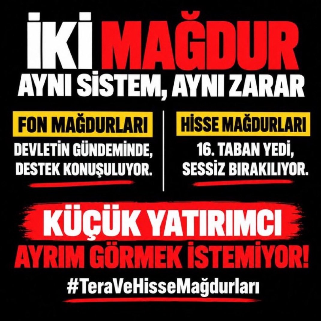 TeraHisseSesi's tweet photo. Sesimizi duyun! Kan ağlıyoruz.
Hayallerimiz, birikimlerimiz, çocuklarımızın geleceği TERA’da kilitli.
#terahisseleriocaksöndürdü
#terahisseleriaileleriyıktı
#TeraVeHisseMağdurları
#hisselereçözüm
#TeraHisselerindeAnaPara #RecepTayyipErdoğan https://t.co/1B1vXYLPq9