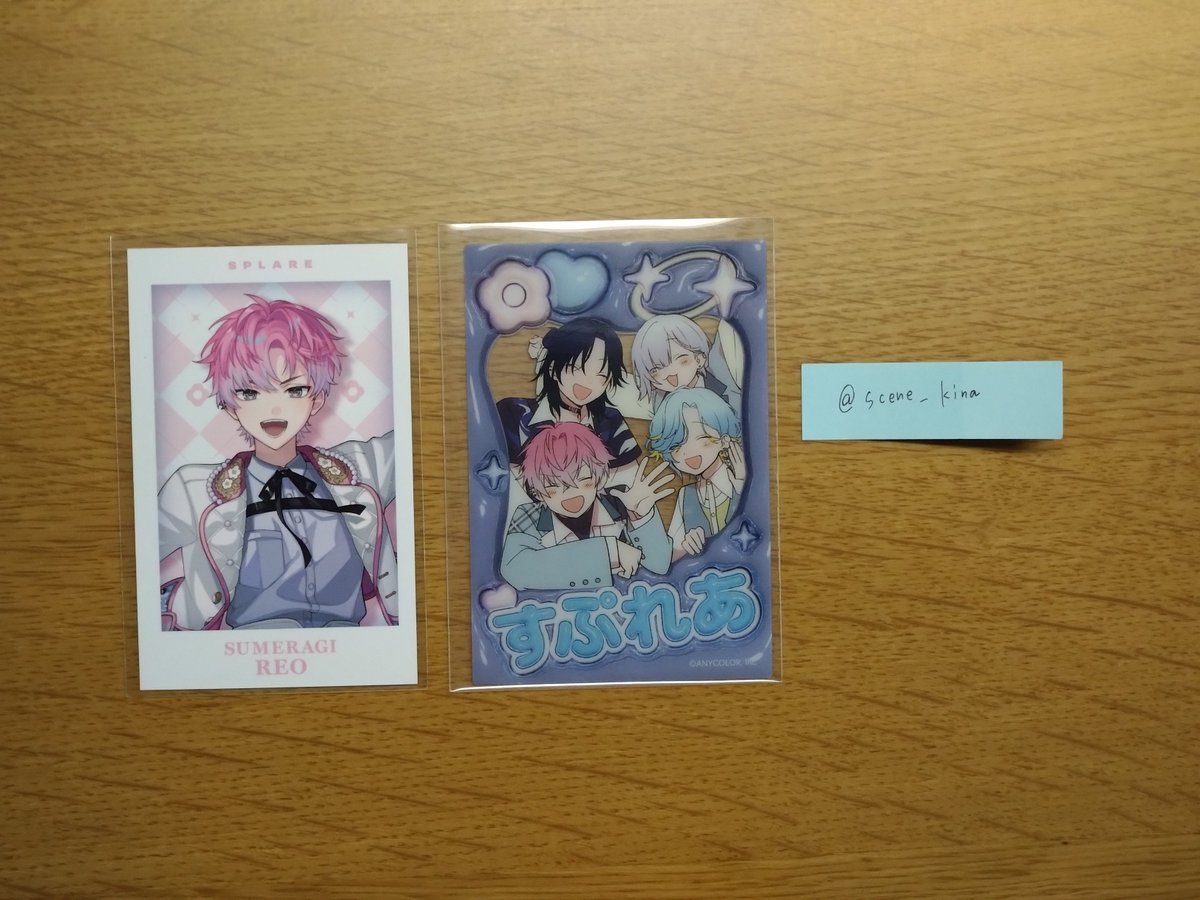 scene_kina's tweet photo. 【交換】すぷれあ スイパラ 

譲:画像
求:同異種🩵

郵送のみ
アクスタは1点決まり次第クリカ等身との交換も可
よろしくお願いいたします https://t.co/igpa4J7jct