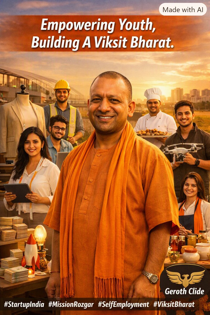 GarudaGlide's tweet photo. भारत का युवा अब नौकरी तलाशने के साथ नए रोजगार के अवसर भी पैदा कर रहा है।
स्टार्टअप संस्कृति ने युवाओं के आत्मविश्वास और नए विचारों को ��ाकत दी है।
मुख्यमंत्री योगी आदित्यनाथ जी के नेतृत्व में यूपी में युवाओं और स्वरोजगार को भी प्रोत्साहन मिल रहा है।
युवा शक्ति की यही ऊर्जा विकसित भारत की मजबूत नींव बन रही है।
#StartupIndia #MissionRozgar #SelfEmployment #ViksitBharat