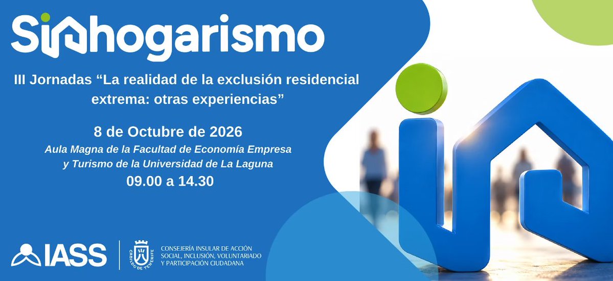 CanSaludable's tweet photo. Hoy se celebran las III Jornadas «La realidad de la exclusión residencial extrema: otras experiencias», organizadas por el Cabildo de Tenerife.

Participa Juan Manuel Méndez, jefe de Servicio de Promoción de la Salud de la Dirección General de Salud Pública. https://t.co/UXuilI2mtr