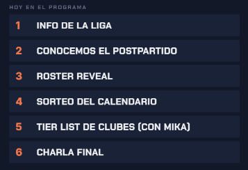 LHCTFT's tweet photo. 🚨ES HOY🚨ES HOY🚨 ES HOY🚨

Comienza "el postpartido", el programa de debate y salseo de la Liga Hispana de Clubes, os dejo el guión de hoy abajo.

Nos vemos en el canal de Kick/Twitch de @AKA_Wonder a las:

🇪🇸 21.00h
🇦🇷 16.00h
🇨🇱 16.00h
🇨🇴 14.00h
🇵🇪 14.00h
🇲🇽 13.00h https://t.co/0qepXdIge2