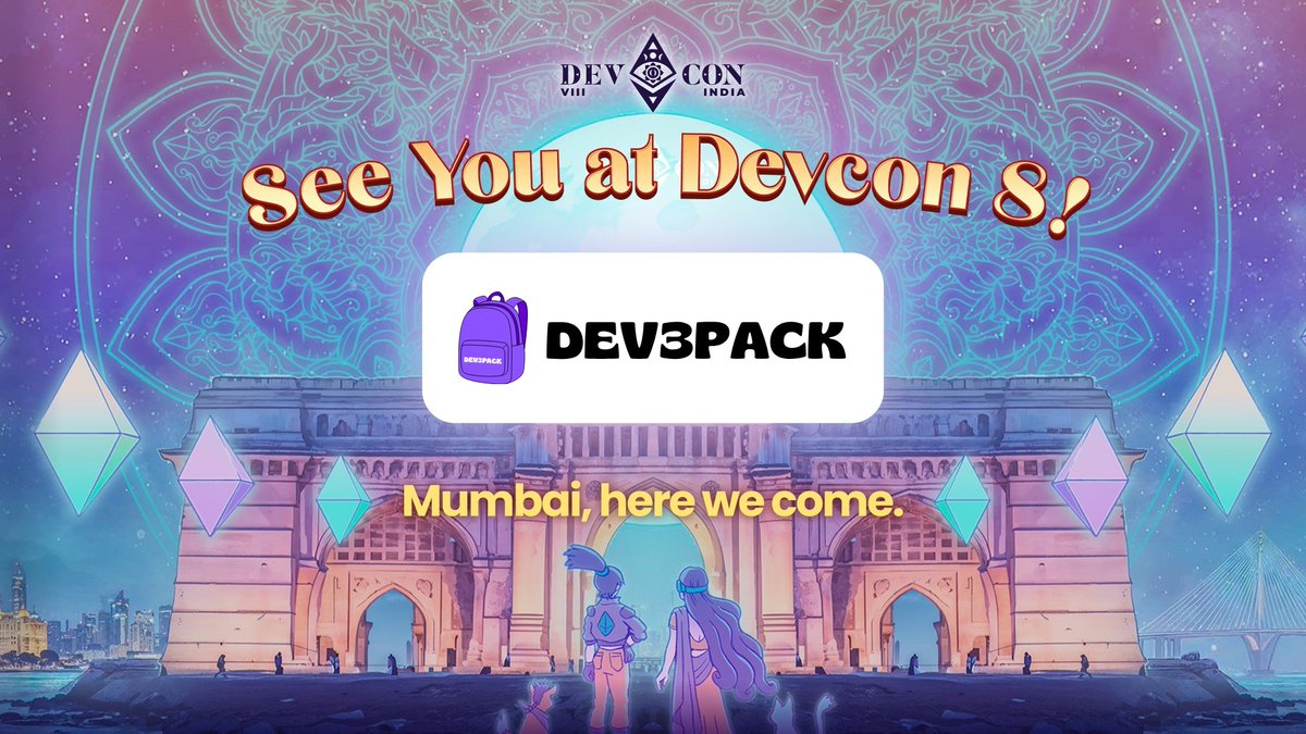 dev3pack's tweet photo. Dev3pack is going to @EFDevcon India 🇮🇳

🏠 Residency
💼 Career Fair
🤖 Agentic Hub
🤝 Community initiatives

And a whole crew of Dev3packers volunteering across Devcon!

See you there and grab your tickets 👀 https://t.co/Rg2Gs8ZaNh